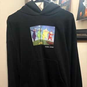 Teddy Fresh x Teletubbies Black Hoodie Size L